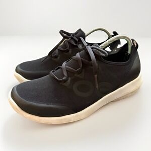 Oofos Black OOmg Sport LS Lace Up Low Shoes Men's 10.5 Style 1012023-102 EUC